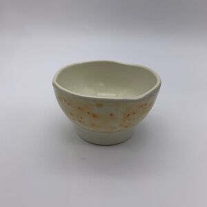Vintage Yanco Melamine 8oz Japanese Rice Bowl Beige/Amber #OR-3704